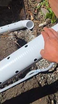 How to properly install French drain pipes. #frenchdrain #arielsgeneraljobs