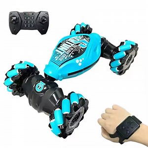 [Hot Item] Stunt Light Remote Control Toy Car, Rotating 360° Drift Double Side Gesture Induction Remote Control Car