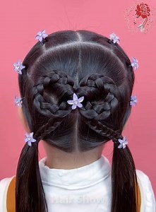 309K views · 18K reactions | Instructions for beautiful hair braiding for babies | Hair Show | Facebook