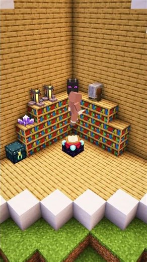 Minecraft Triangle Mountain House #minecraft