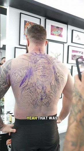 Starting a full back piece for my client who flew in to Sydney from Perth!