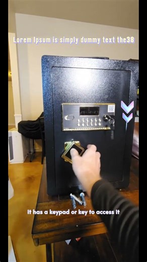 TNTANTS 5.2 Large Home Security Safe Box with Digital Keypad Alarm System Internal Locking