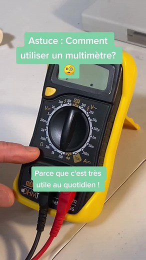 Comment utiliser un multimètre ? #antigaspi #antigaspillage #tips #astuce #pourtoi #proudtorepair #repair #spareka
