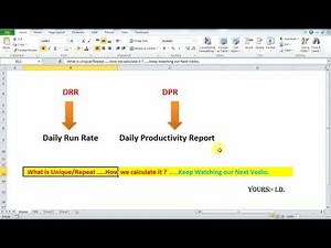 DRR - DPR Daily Productivity Report | MIS|
