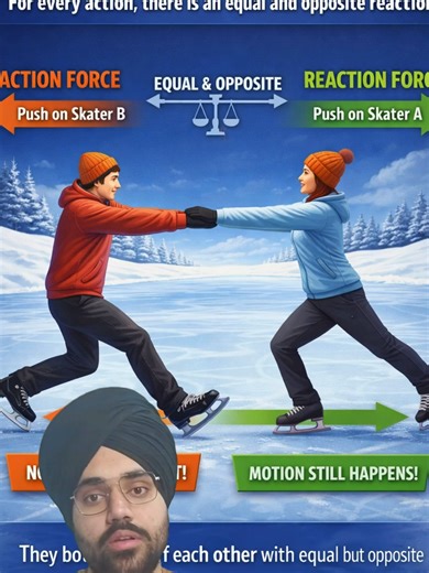 Are you a parent or a student looking for tutoring classes? Look no further, we provide tailor-made lessons, tests, and flexible class hours to fit your every need. Contact us at sciencemades@gmail.com for enrollment. This video explains Newton's third law in brief. Let me know if there are any questions you have. #OnlineTutoring #OnlineClasses #PhysicsTutor #ScienceTutor #STEMTutor #LearnOnline #EducationalReels #ScienceReels #StudyTok #OnlineTeacher