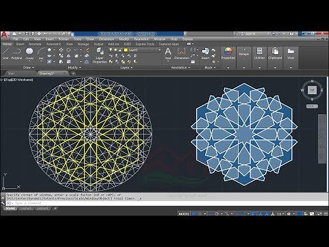 How to draw a Complex Islamic Geometric Pattern with AutoCAD