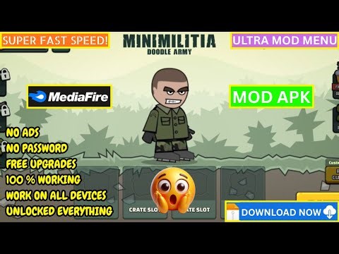 Mini Militia Mod Apk | VIP Mod Unlocked ✅ No Password, No Key Needed