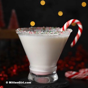 The Perfect Candy Cane Martini for Christmas
