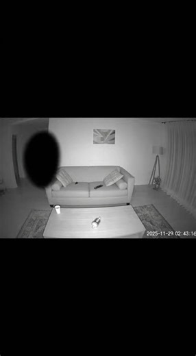 “The living room stays silent… but something has changed#BlackCam #CCTVFootage #Part2 #HorrorStory