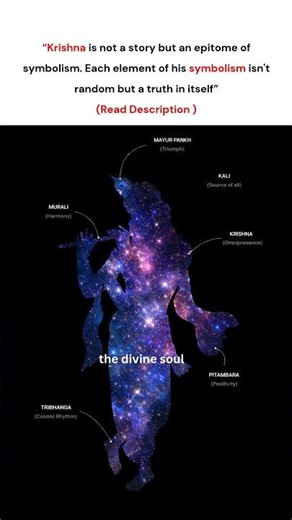 Krishna the epitome of Symbolism 🙏 #krishnastatus