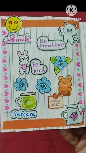 #diy Journal with #handmade stickers. #diystickers