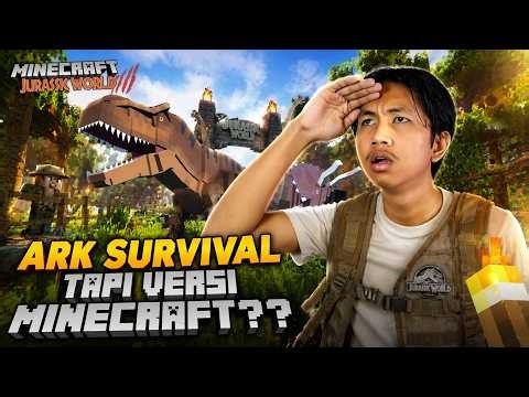 ARK SURVIVAL TAPI DALAM DUNIA MINECRAFT!! MINECRAFT ARK SURVIVAL GAMEPLAY