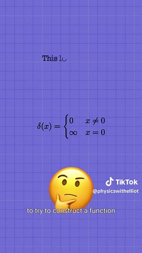 The Dirac delta function, explained ⏰ Get my free newsletter: https://courses.physicswithelliot.com/sign-up 🅿 Become a patron to help make videos like these possible: https://www.Patreon.com/PhysicsWithElliot 👨‍🏫 My full online courses: https://www.physicswithelliot.com/courses 💻 My website: https://www.physicswithelliot.com ❓How did you make this video? And other FAQs: https://www.physicswithelliot.com/faq #physics #math #science #maths
