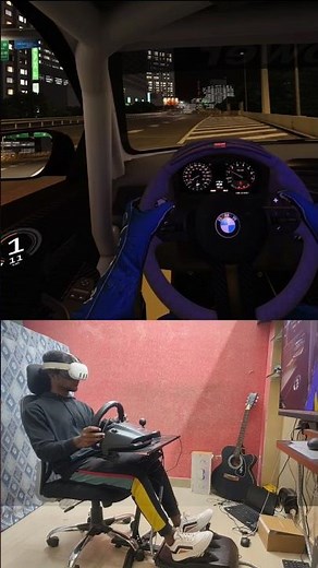 car racing game | VR SIM Racing Setup | #gaming #gameplay #games #simracing #car #quest3