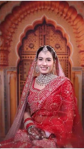 Latest Bridal Look 👑 | royal Wedding Makeup & Outfit