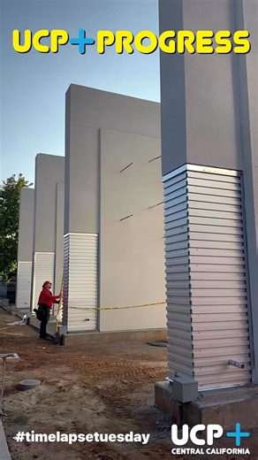 🎥UCP Timelapse Tuesday! 🚧 Every detail counts as construction teams put the finishing touches on our brand-new campus — from doors and lighting to walkways and landscaping. 💪🏽👷‍♂️ Their hard work is transforming this dream into reality for our incredible UCP students! 💙💛 🏗️ The countdown to unlocking potential is on! 🔑🌟 #TimelapseTuesday #UCPPlus #UCPCentralCalifornia #UnlockingPotential #InclusiveCommunity #DisabilityAwareness #DisabilityInclusion #CerebralPalsy #DownSyndrome #Autism 
