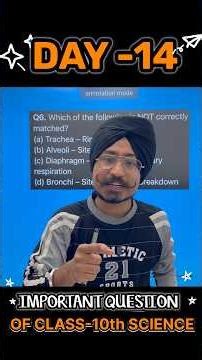 DAY -14 Important Question of Class -10th Science