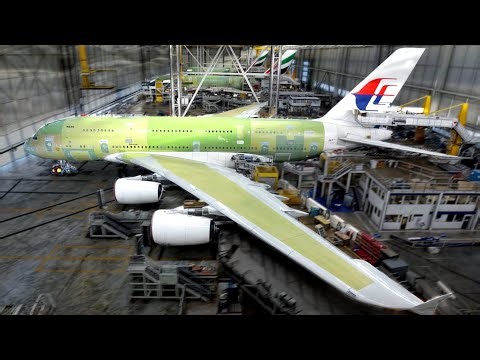 Unbelievable Transformation: Producing Airbus A380 (Documentary) - Plane Factory - Aircraft assembly