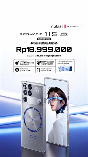 Checkout REDMAGIC 11S Pro Sekarang Sebelum kehabisan👀 Dengan harga eksklusif Rp18.999.000, kamu udah bisa ngerasain performa Snapdragon 8 Elite Gen 5 dengan clock speed hingga 4,74GHz Leading Version , dipadukan AquaCore Liquid Cooling System yang bikin performa tetap dingin dan stabil❄️⚡ Jangan cuma masuk wishlist. Langsung gas checkout di nubia Flagship Store! #REDMAGIC11SPro #ExtremeCoolUltimateWin #WinMoreGames