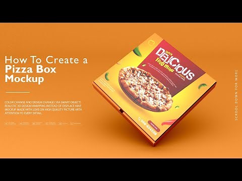 Pizza Box Mockup Tutorial with VOICE in ADOBE PHOTOSHOP