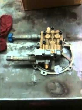 GAS POWER WASHER REPAIR: pressure washer pump repair - replace