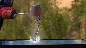 This is what happens when you watch the explosion of 'melted salt' in super slow motion