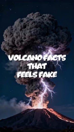 Volcanoes facts that sounds fake... but are 100% real #naturefacts #didyouknow #shorts