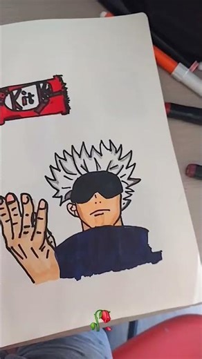 asmr slime and kit kat #jujutsukaisen #jjk #gojo #shorts