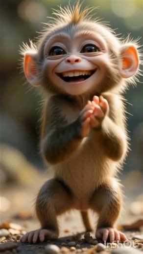 Monkey clapping funny laughing 😂❣️