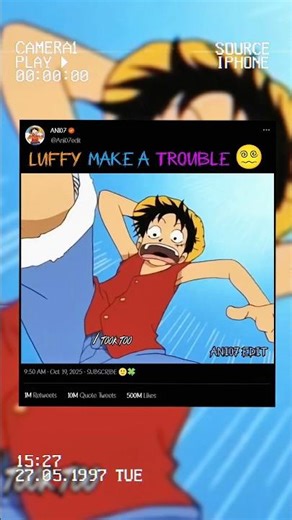 Luffy's Gum Gum Pull 😂
