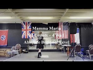 MAMMA MARIA - LINE DANCE - RECAP WALK THROUGH AND DEMO TO MUSIC