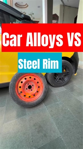 ✅ Car Alloys VS Steel Rim?❌. #automobile #car #alloys #alloywheels #uditvlogs1111