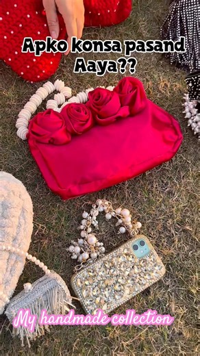 My handmade purse collection #diy #trending #viral #bagsonline #partybags #weddingbags #potlibags