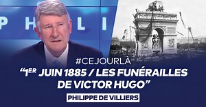 6.2K views · 634 reactions | #CeJourLà : le 1er juin 1885. Je vous raconte les funérailles de Victor Hugo. Voir l'émission complète : https://youtu.be/Qc-NB6W-kUE 盧Rejoignez-moi sur les différents réseaux sociaux : https://linktr.ee/phdevilliers #FaceAPhilippeDeVilliers #FADV #CNews #LFI | Philippe de Villiers | Facebook