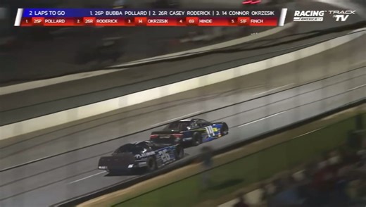 Why was Casey Roderick so upset with Connor Okrzesik? Here’s a look at their battle with three to go at Cordele. Unofficially, Roderick finished 7th and Okrzesik 10th after the GWC finish. Full highlights to follow. | Racing America