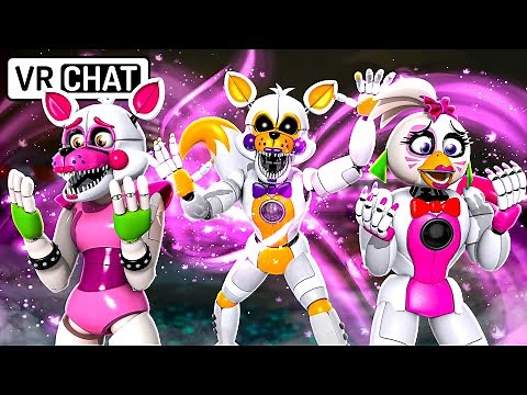 Funtime Foxy SWITCH BODIES with Glamrock Chica in VRCHAT