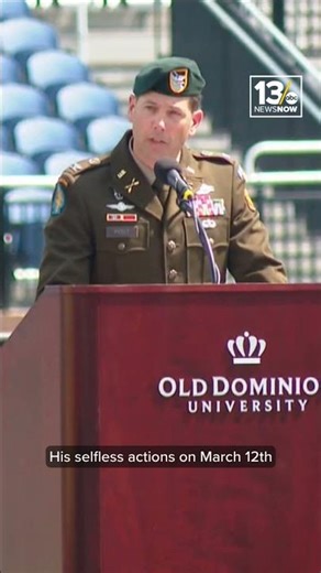 Old Dominion University honors Lt. Col. Brandon Shah with emotional military tribute