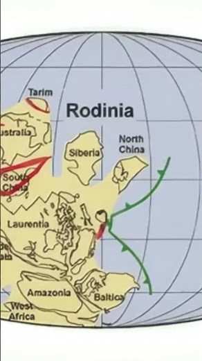 Le supercontinent Rodinia #science #documentaire