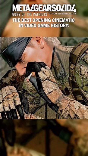 MGS4 Still Has the Best Intro Cinematic! 🔥 | MGS4 - #shorts #gaming #edit #viralvideo #mgs #rpcs3