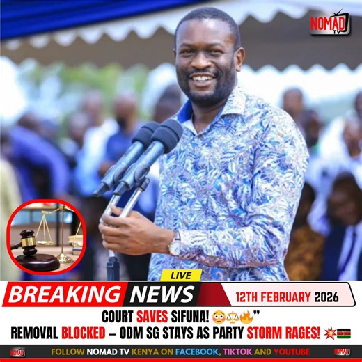 The Sifuna saga just got explosively dramatic! ⚖️🔥 A court has frozen the attempt to remove Edwin Sifuna as ODM Secretary-General, keeping him firmly in office amid a raging party storm. 👀💥 Sifuna, who has refused to step down, now has the law backing him, while allies like Babu Owino and James Orengo continue to rally behind him. ⚡🇰🇪 This legal twist turns an internal party clash into a high-stakes political showdown, shaking ODM to its core and sending shockwaves across Kenya’s political
