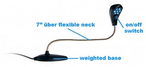 USB LED Desk Lamp: USB light with 7 LEDs