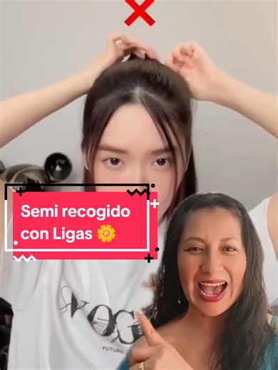 Peinados semi recogidos con ligas para mujeres