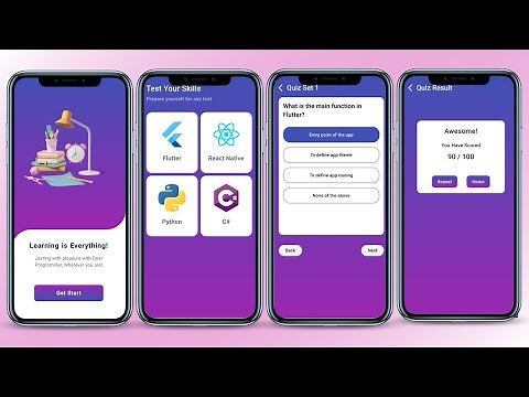 Complete Functional QUIZ App In Flutter