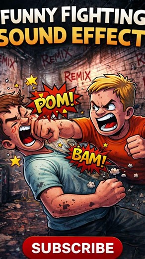 Funny Fighting Sound Effects 😂 Punch, Bam, Pow SFX (Remix This)