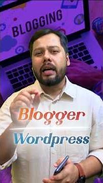 Blogger vs WordPress and Best Hosting #blogging #wordpress #blogger