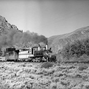 Crested Butte branch a day with D&RGW 268, & caboose 0588 Robert W.Richardson Date 1952 July 3 | Denver and Rio Grande Western Railroad