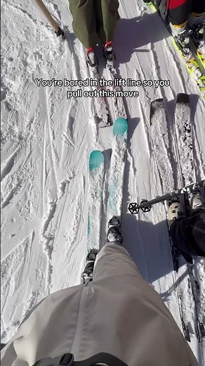 The shuffle move 🕺 #ski #skiing