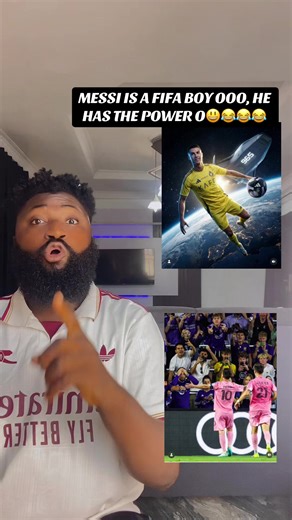 Messi get the power ooo, person wey rug the whole our World Cup?? Him fit do am oo😃😃😂😂😂#messi #ronaldo