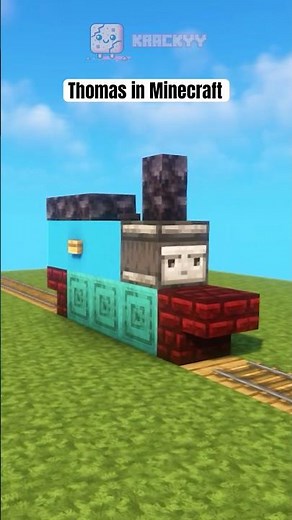 Minecraft Train aka Thomas part 2 #thingsyoumaynotknowaboutminecraft #minecraftbuilding