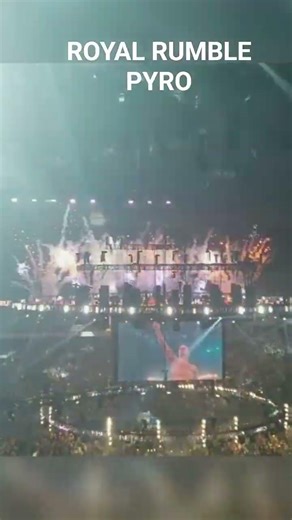 WWE Royal Rumble Winner pyro #shorts